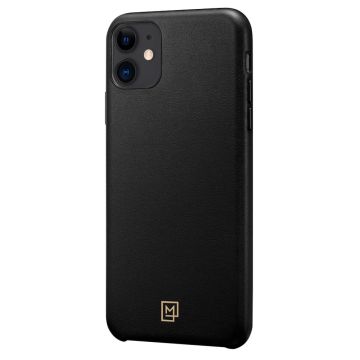 iPhone 11 Kılıf, Spigen La Manon Câlin Premium Deri Tasarım Chic Black