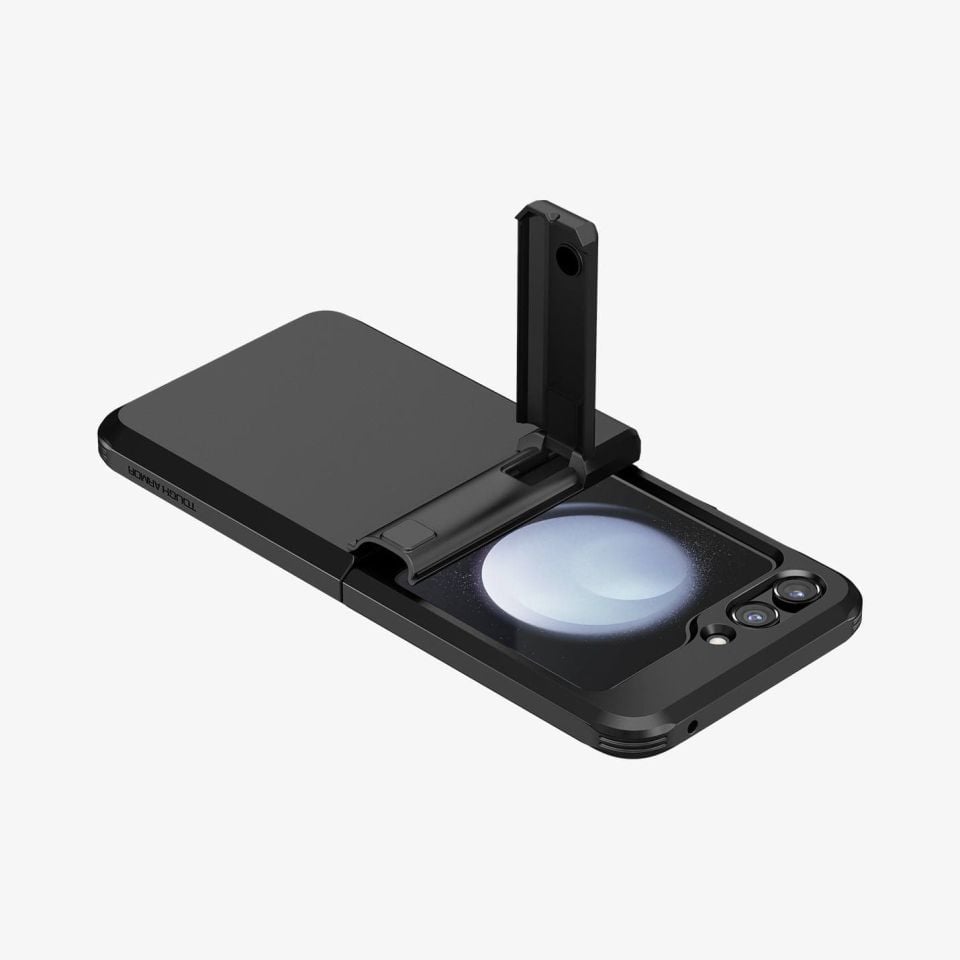 Galaxy Z Flip 5 Kılıf, Spigen Tough Armor Pro Black