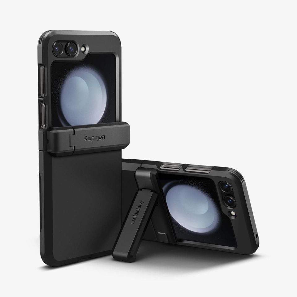 Galaxy Z Flip 5 Kılıf, Spigen Tough Armor Pro Black
