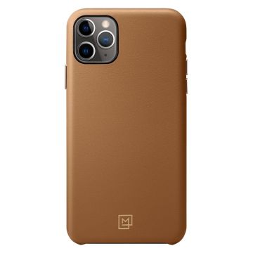 iPhone 11 Pro Kılıf, Spigen La Manon Câlin Premium Deri Tasarım Cafe Brown