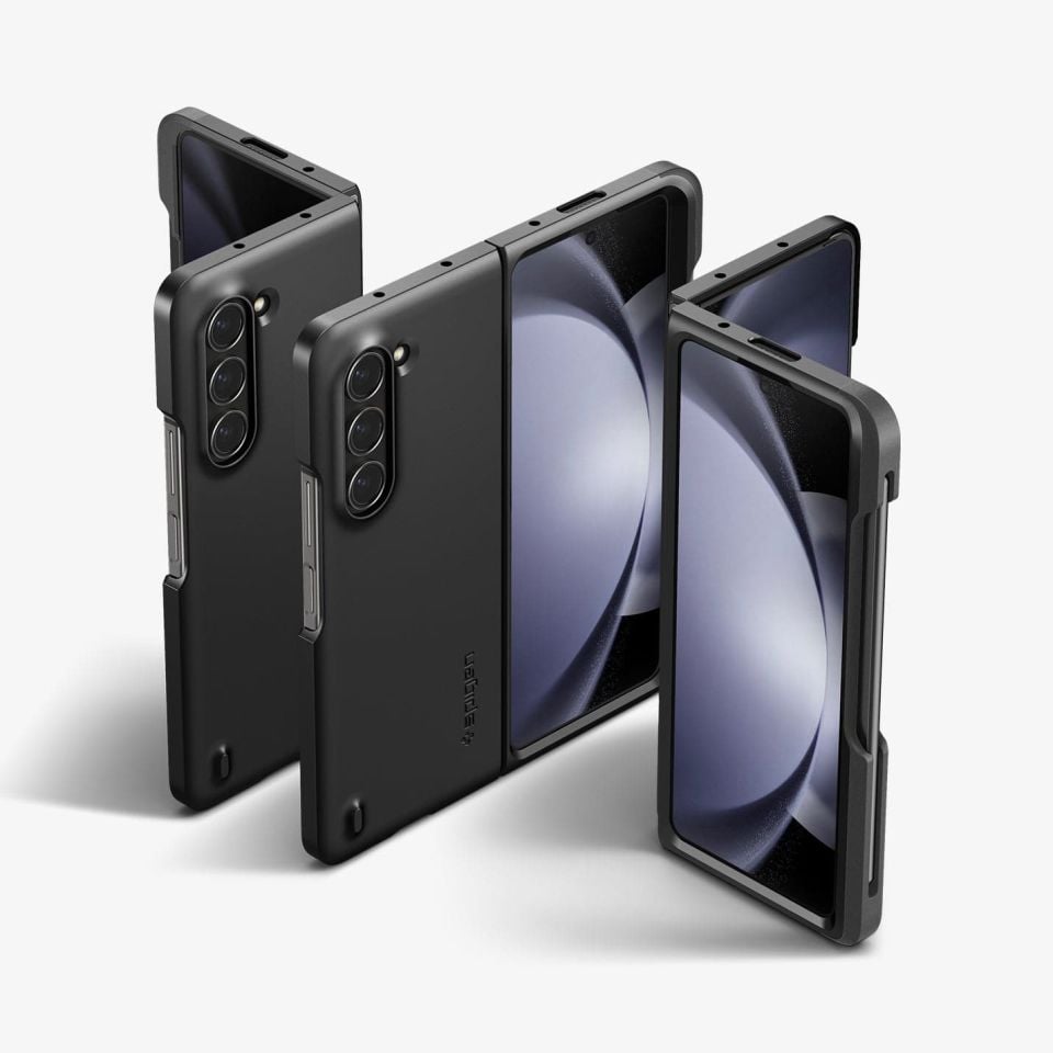 Galaxy Z Fold 5 Kılıf, Spigen Thin Fit P (Pen Edition) Black