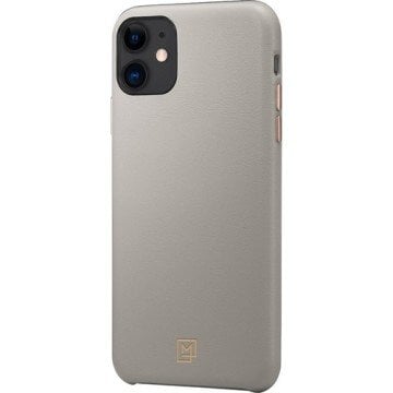 iPhone 11 Pro Kılıf, Spigen La Manon Câlin Premium Deri Tasarım Oatmeal Beige