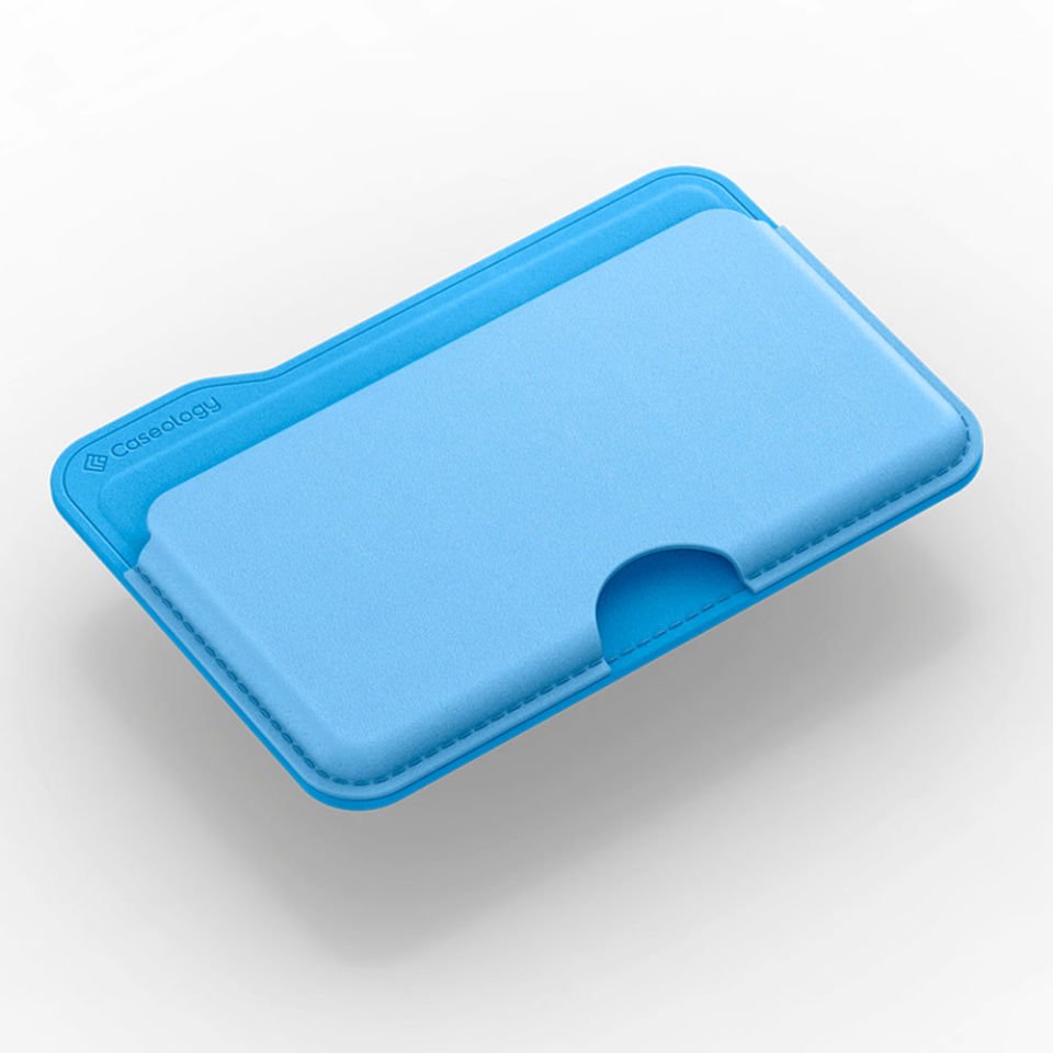 Caseology MagSafe İle Uyumlu 3 Kart Hazneli Cüzdan Sky Blue