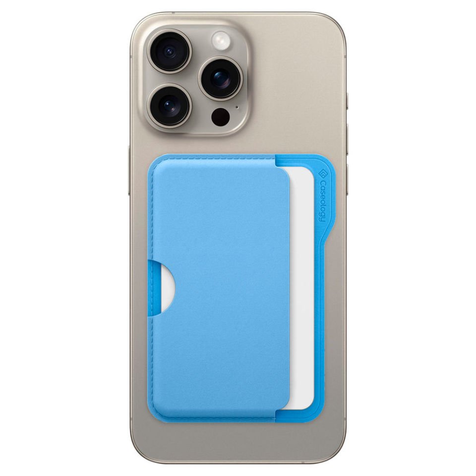 Caseology MagSafe İle Uyumlu 3 Kart Hazneli Cüzdan Sky Blue - Spigen