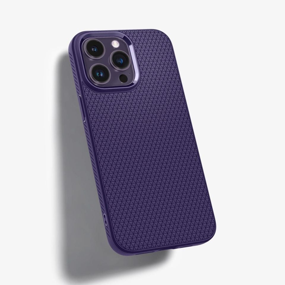 iPhone 14 Pro Max Kılıf, Spigen Liquid Air Deep Purple