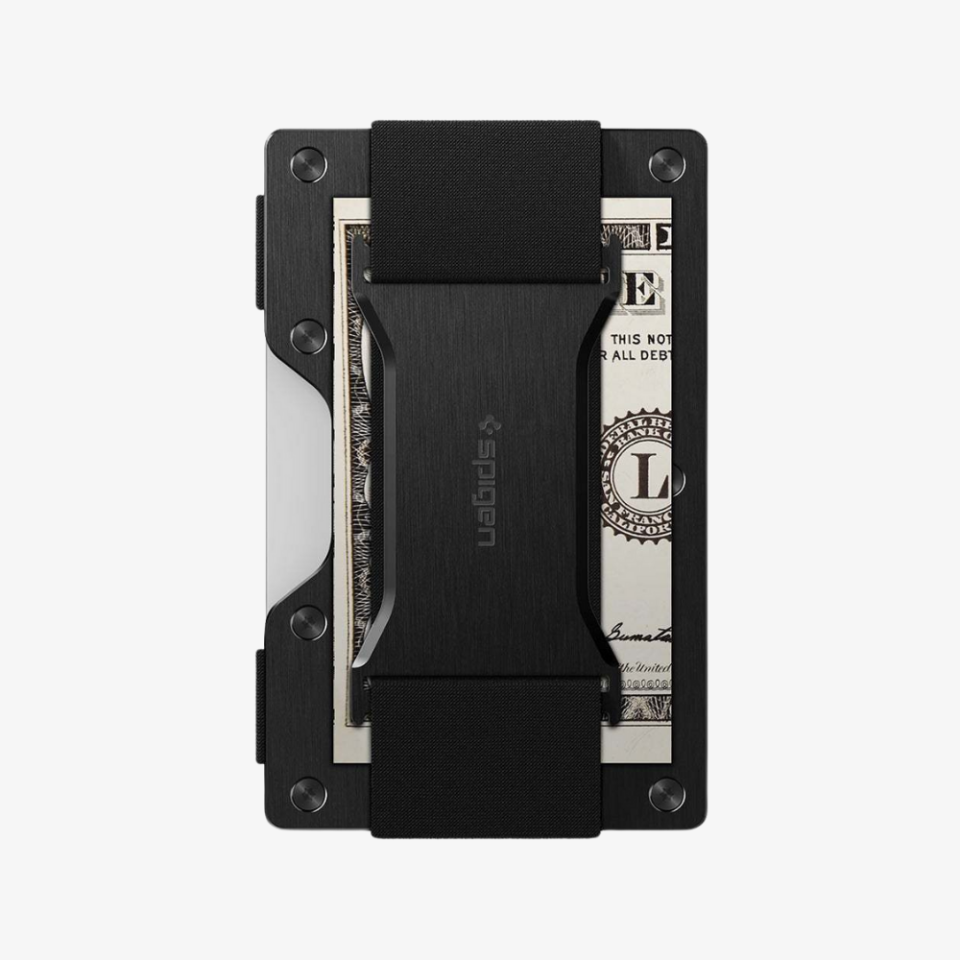 Spigen Cüzdan Kart Tutucu Kılıf Card Holder Wallet S İnce Minimalist Kredi Kartı Tutacağı Black