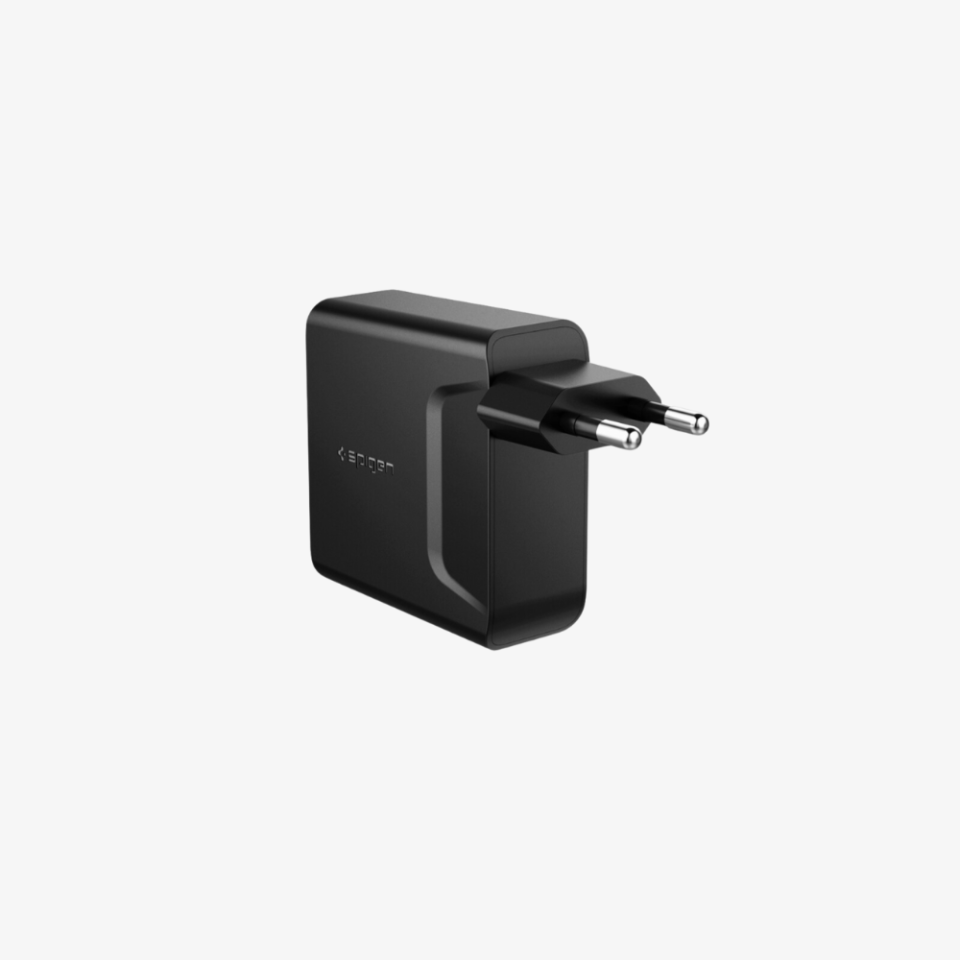Spigen 48W USB-C 2 Port Güç Adaptörü - Hızlı Şarj Aleti iPhone & Android & iPad & MacBook Type-C PD 3.0 30W + QC 3.0 18W
