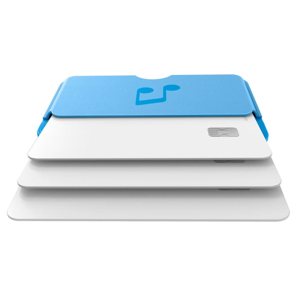 Caseology MagSafe İle Uyumlu 3 Kart Hazneli Cüzdan Sky Blue Music