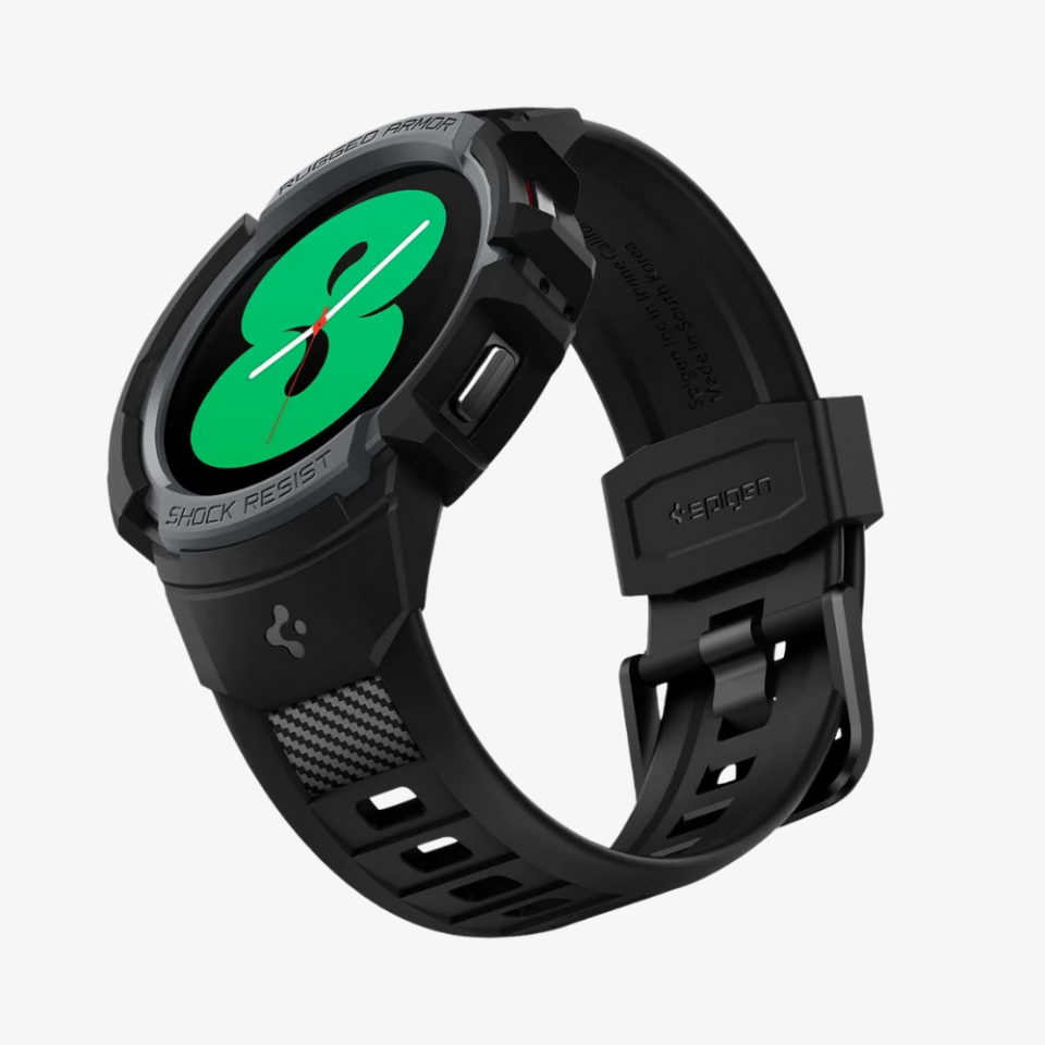 Galaxy Watch 5 / 4 (40mm) Kılıf, Spigen Rugged Armor Charcoal Gray