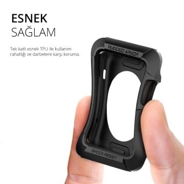 Apple Watch Serisi (42mm) Kılıf, Spigen Rugged Armor