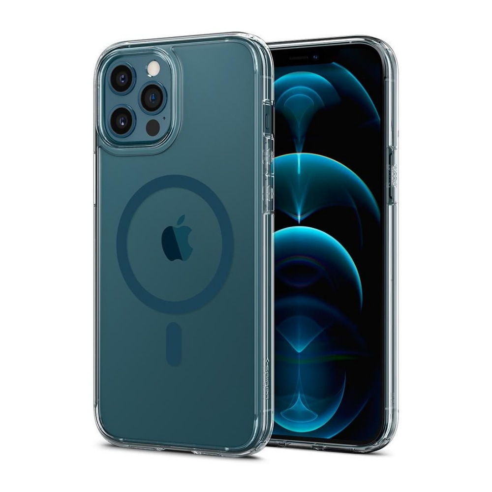 iPhone 12 Pro Max Kılıf, Spigen Ultra Hybrid Mag (MagSafe Uyumlu) Pacific Blue