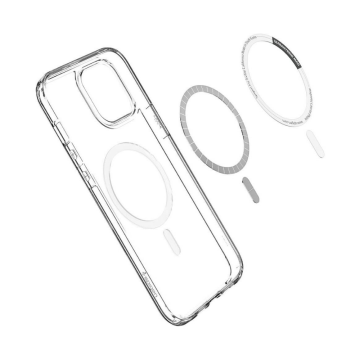 iPhone 12 Pro Max Kılıf, Spigen Ultra Hybrid Mag (MagSafe Uyumlu) Silver