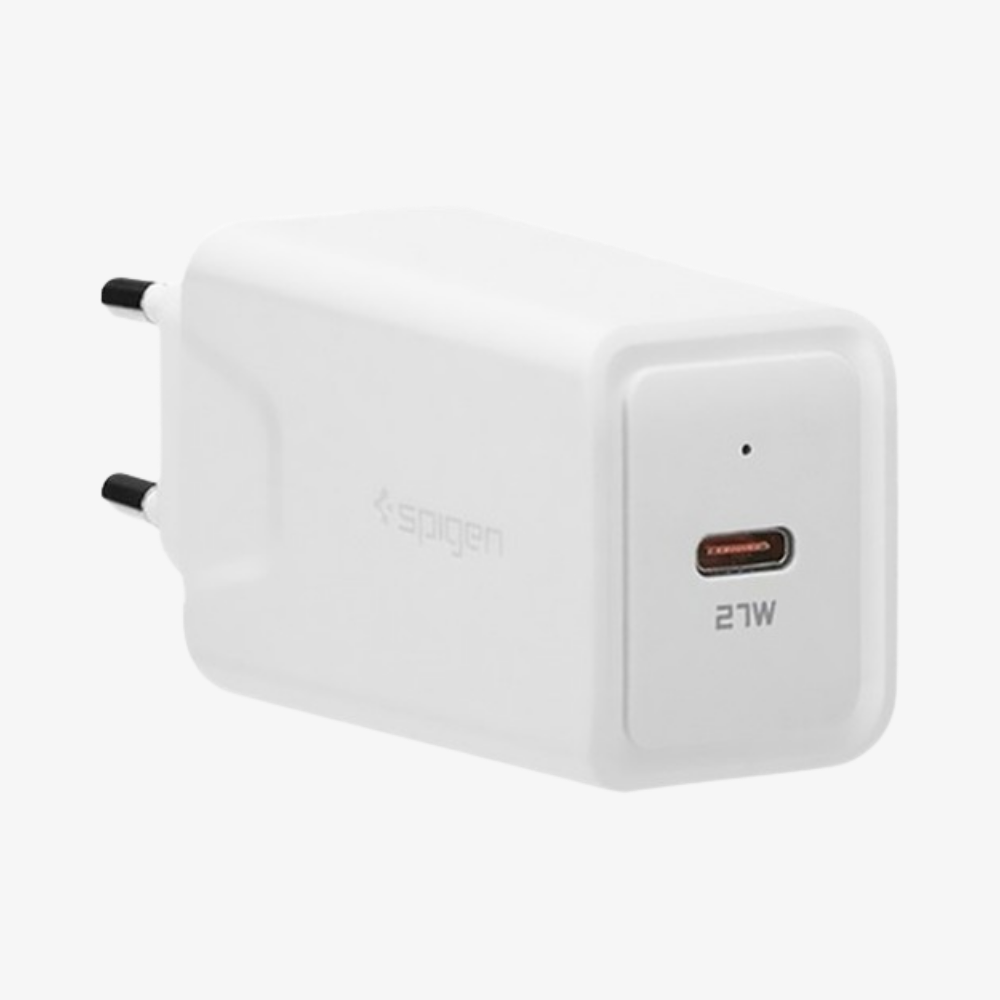 Spigen 27W USB-C Güç Adaptörü - Hızlı Şarj Aleti iPhone & Android & iPad Type-C