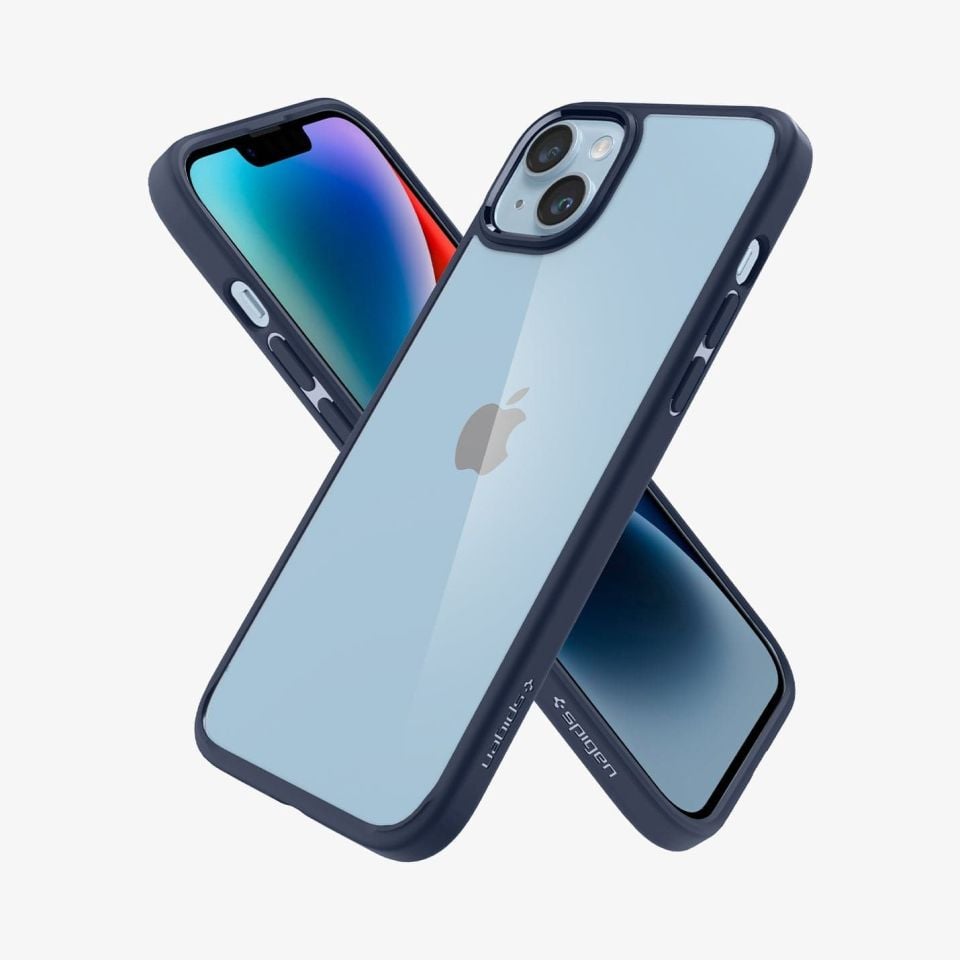 iPhone 14 / iPhone 13 Kılıf, Spigen Ultra Hybrid Navy Blue