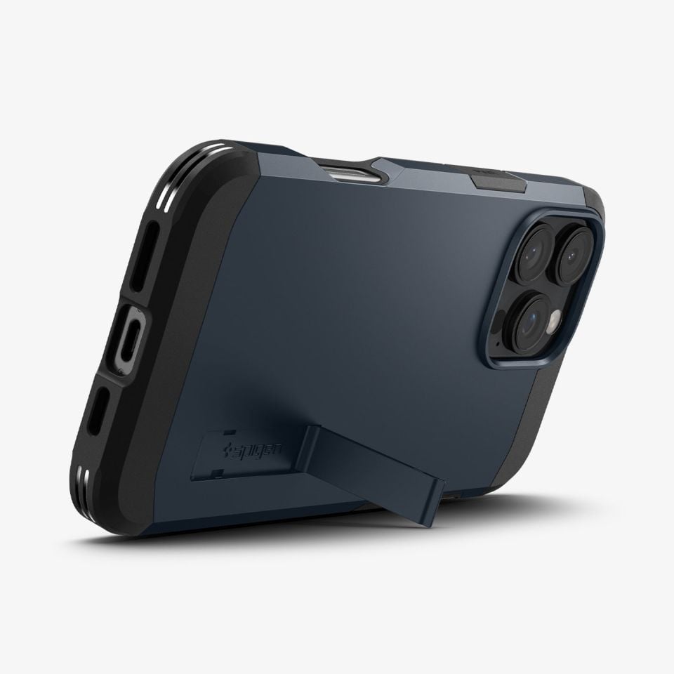 Spigen iPhone 16 Pro Max Kılıf Tough Armor AI MagFit MagSafe Özellikli Metal Slate
