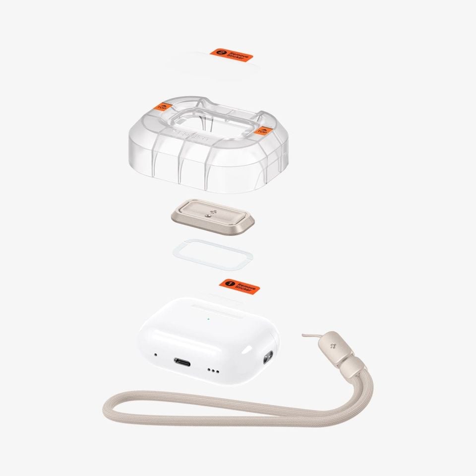 Spigen AirPods Pro / Pro (2. nesil) Koruma Kilidi Lock Fit M Starlight