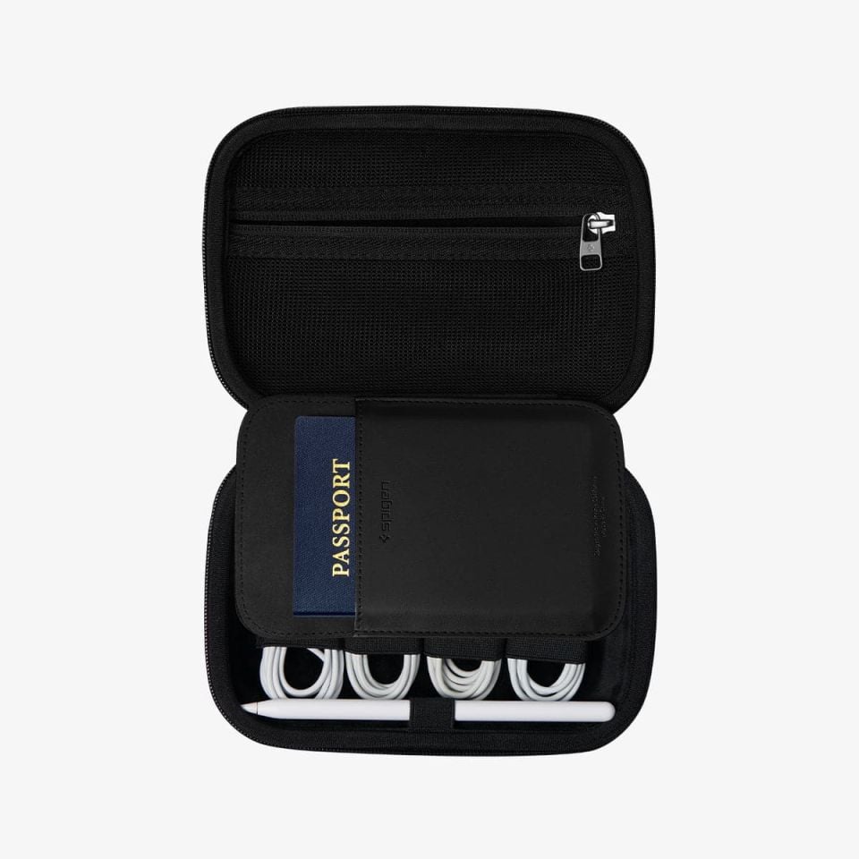 Spigen Cable Organizer Bag (Kablo Düzenleyici Çanta), Rugged Armor Pro