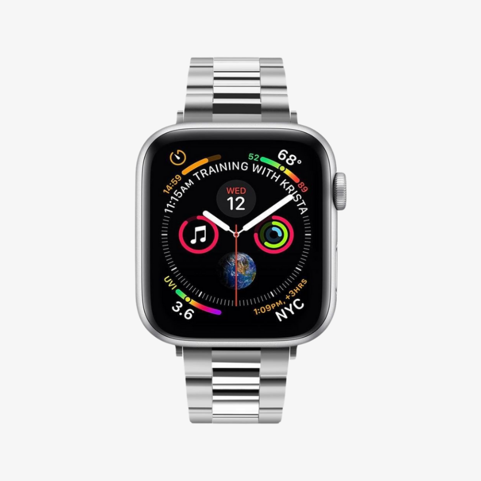 Spigen Apple Watch 42mm Seri 10 - 41mm Seri 9/8/7 - 40mm Seri SE2/SE/6/5/4 Kordon Kayış Band Modern Fit Silver