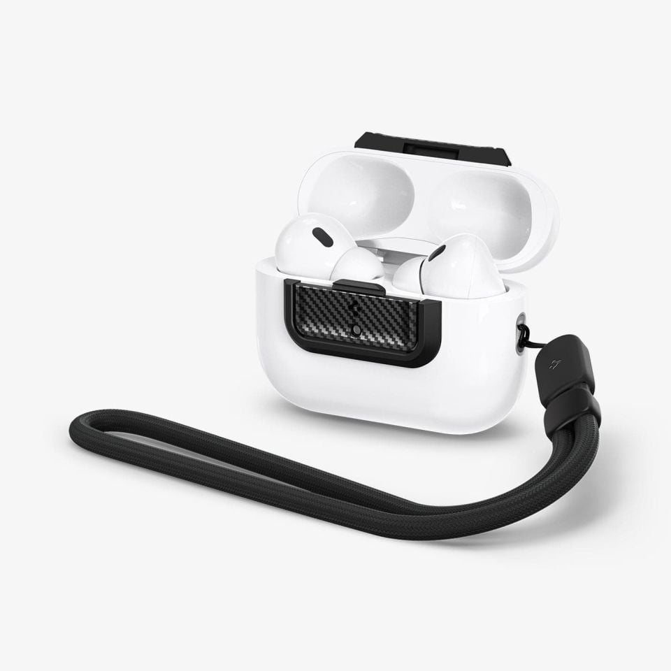 Spigen AirPods Pro / Pro (2. nesil) Koruma Kilidi Lock Fit M Carbon