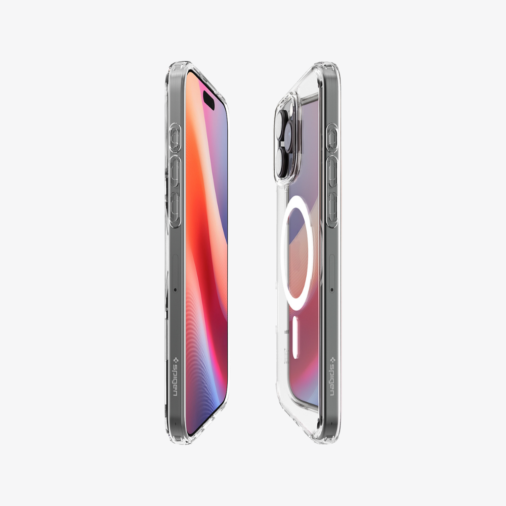 Spigen Ultra Hybrid MagFit Cover Per IPhone 15 Pro – Trasparente Con Compatibilità MagSafe, Digital Camo