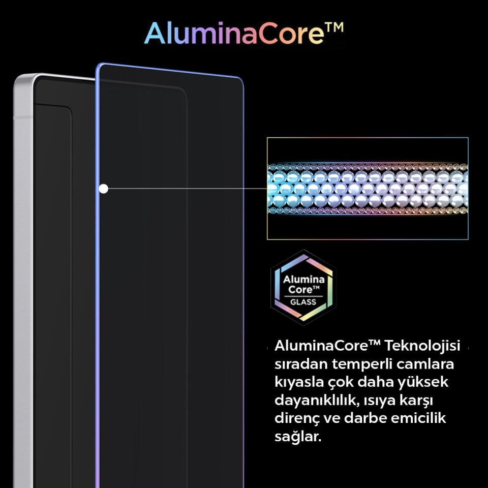 Spigen Samsung Galaxy S26 Plus ile Uyumlu Hayalet Cam Ekran Koruyucu AluminaCore™ iyonlaştırılmış Güçlendirilmiş Cam Teknolojisi Anti-Dust Kolay Kurulum GLAS.tR EZ Fit Pro Privacy (2 Adet) - AGL11081