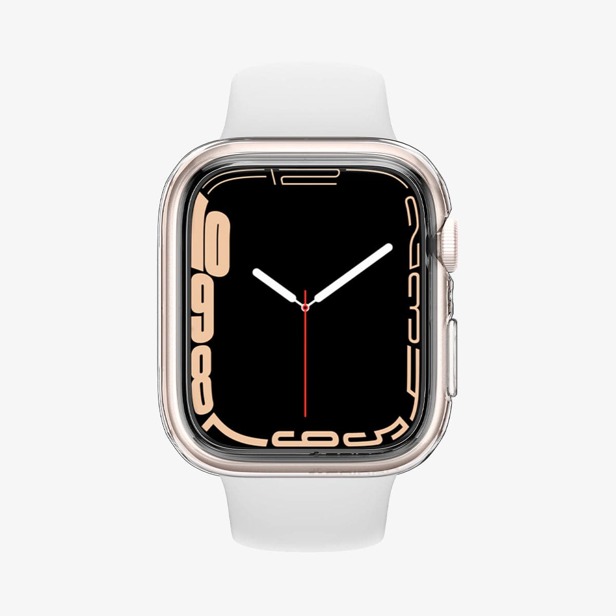 Spigen Apple Watch 45mm/44mm (Seri 9/8/SE2/7/6/SE/5/4) Kılıf Liquid Crystal 4 Tarafı Tam Koruma Crystal Clear