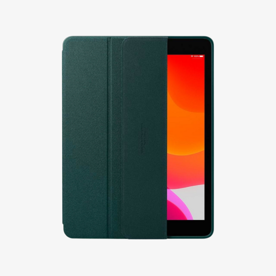 Apple iPad 10.2'' WIFI 9.Nesil (2021) / 8.Nesil (2020) / 7.Nesil (2019) Kılıf, Spigen Urban Fit Dokuma Midnight Green