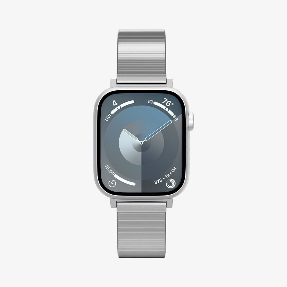 Spigen Apple Watch 42mm Seri 11/10 - 41mm Seri 9/8/7 - 40mm Seri SE2/SE/6/5/4 ile uyumlu Kordon Kayış Band Sleek Link