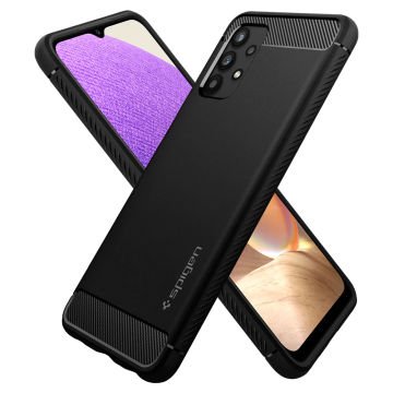 Galaxy A32 5G Kılıf, Spigen Rugged Armor Matte Black