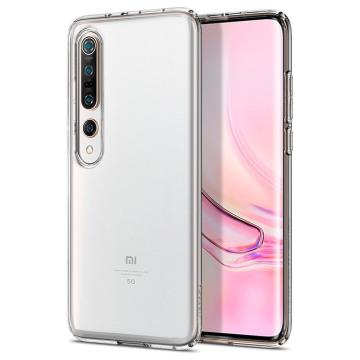 Xiaomi Mi 10 Pro / Mi 10 Kılıf, Spigen Liquid Crystal 4 Tarafı Tam Koruma Crystal Clear