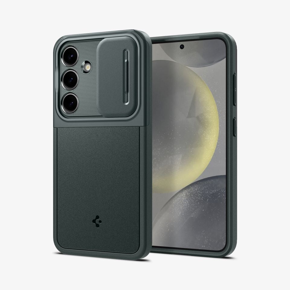 Galaxy S24 Kılıf, Spigen Optik Armor Abyss Green