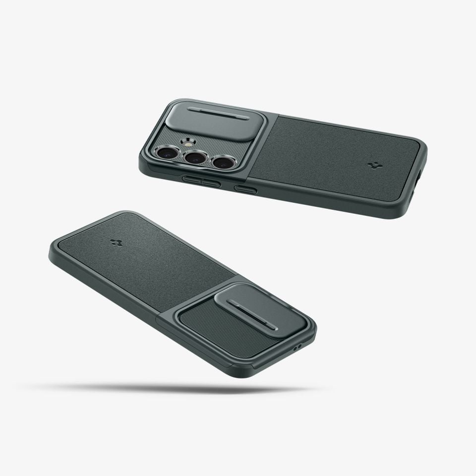 Galaxy S24 Kılıf, Spigen Optik Armor Abyss Green