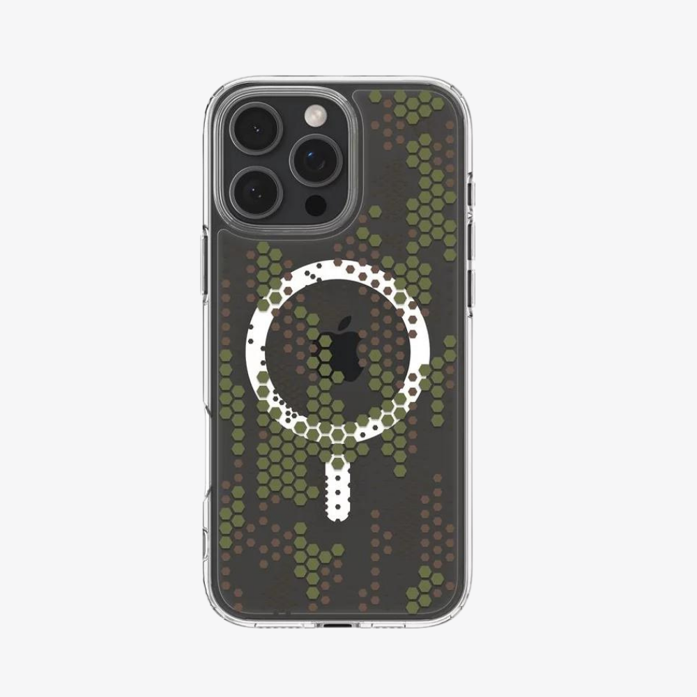 Spigen iPhone 16 Pro Max Kılıf Ultra Hybrid MagFit MagSafe Özellikli Digital Camo