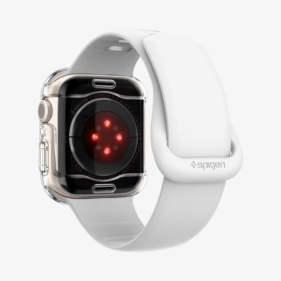 Spigen Apple Watch 45mm (Seri 9/8/7) Kılıf Ultra Hybrid Crystal Clear