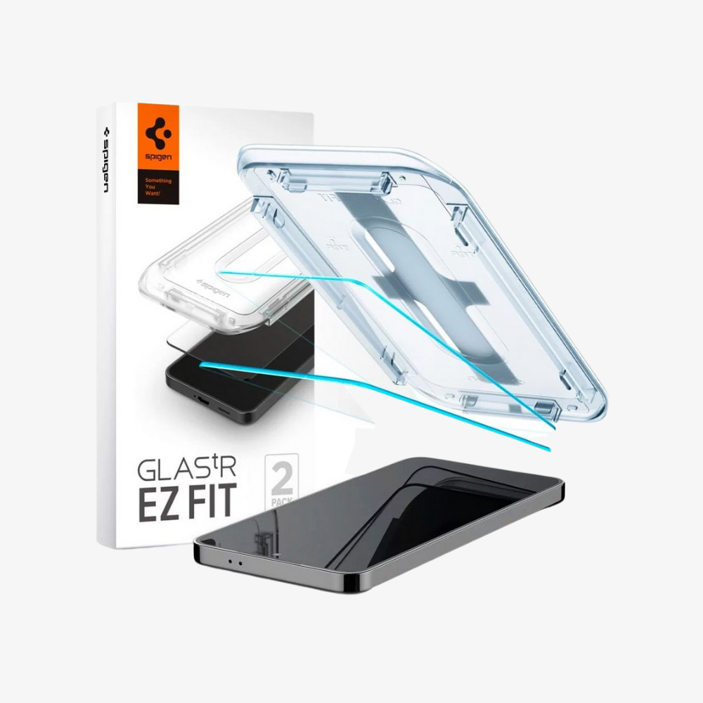 Spigen Galaxy S25 / S24 Cam Ekran Koruyucu Kolay Kurulum Glas.tR EZ Fit HD (2 Adet) - AGL07440