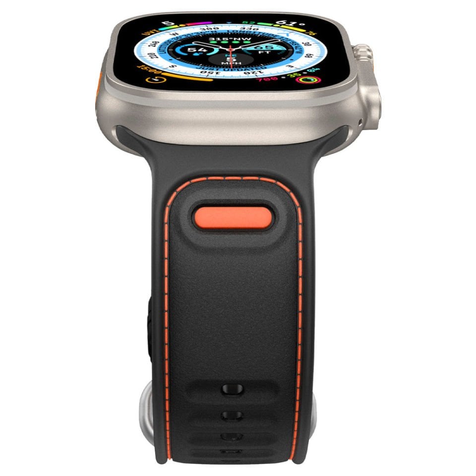 Spigen Caseology Apple Watch 49mm Ultra 3/2/1 - 46mm Seri 11/10 - 45mm Seri 9/8/7 - 44mm Seri SE2/SE/6/5/4 Kordon Kayış Band Athlex