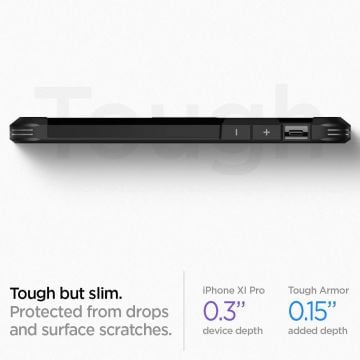iPhone 11 Pro Kılıf, Spigen Tough Armor Black