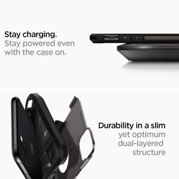 iPhone 11 Pro Kılıf, Spigen Tough Armor Gunmetal