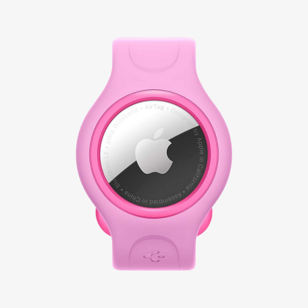AirTag Kılıf, Spigen Wrist Band Play 360 Candy Pink