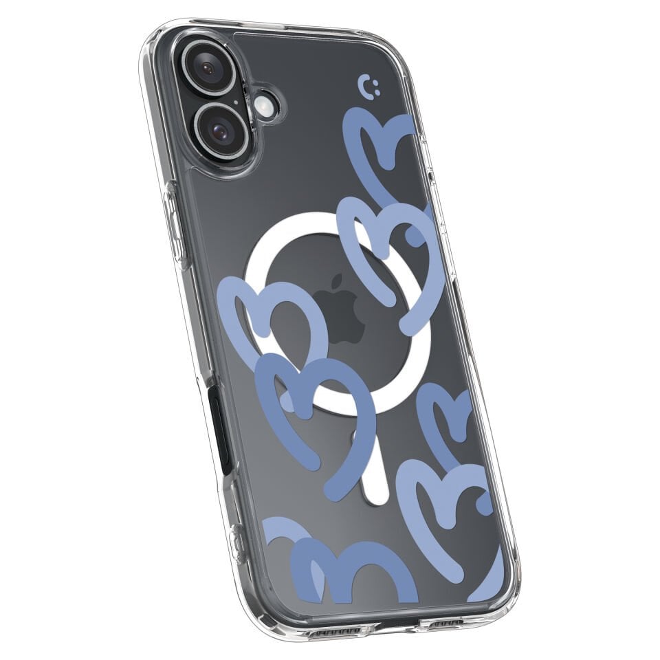 Spigen iPhone 16 Kılıf Ultra Hybrid MagFit MagSafe Özellikli Hearts Denim