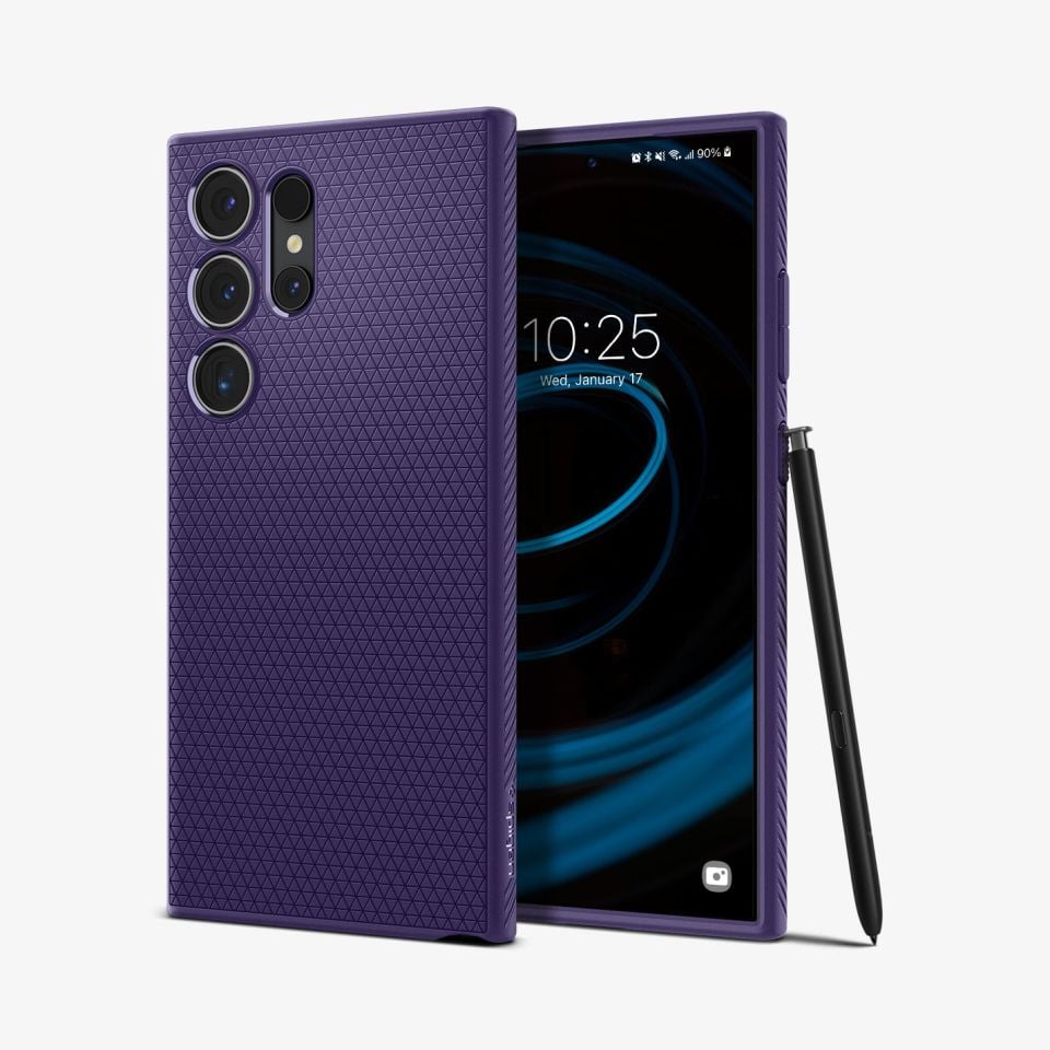 Galaxy S24 Ultra Kılıf, Spigen Liquid Air Deep Purple