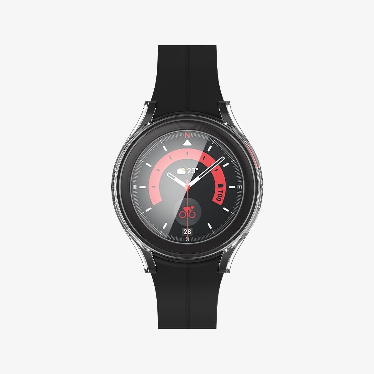 Galaxy Watch 5 Pro (45mm) Kılıf, Spigen Thin Fit Glass