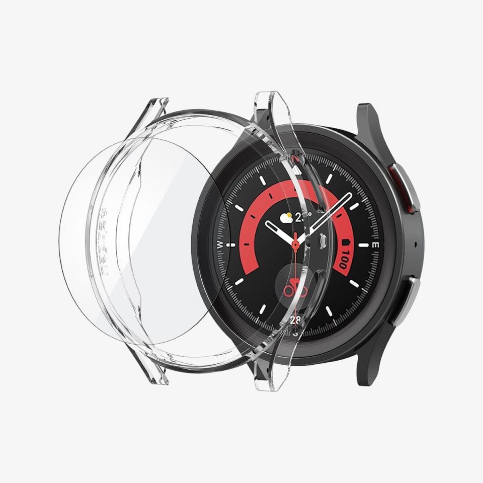 Galaxy Watch 5 Pro (45mm) Kılıf, Spigen Thin Fit Glass