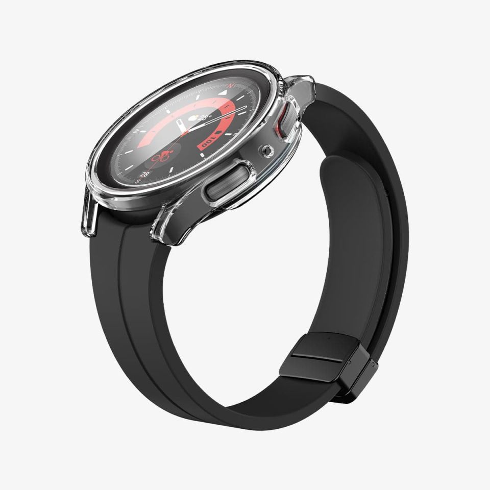 Galaxy Watch 5 Pro (45mm) Kılıf, Spigen Thin Fit Glass Crystal Clear