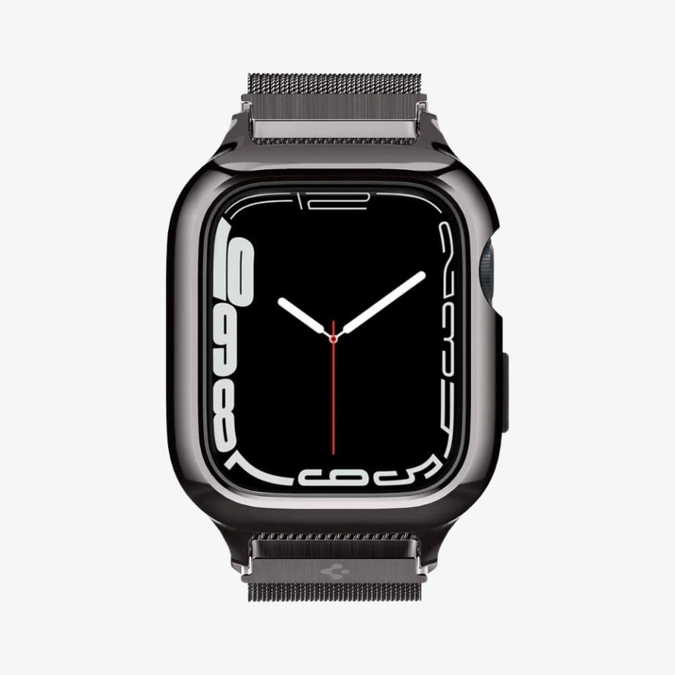 Spigen Apple Watch 49mm Ultra 2/1 - 46mm Seri 10 - 45mm Seri 9/8/7 - 44mm Seri SE2/SE/6/5/4 Kordon Kayış Band Metal Fit