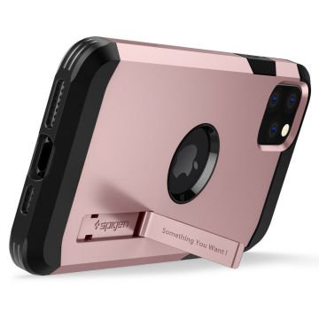 iPhone 11 Pro Max Kılıf, Spigen Tough Armor XP Rose Gold