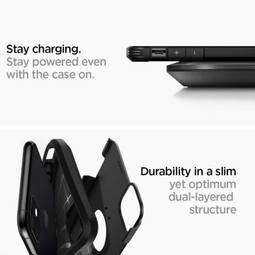 iPhone 11 Kılıf, Spigen Tough Armor Black