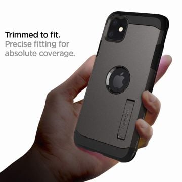 iPhone 11 Kılıf, Spigen Tough Armor Gunmetal