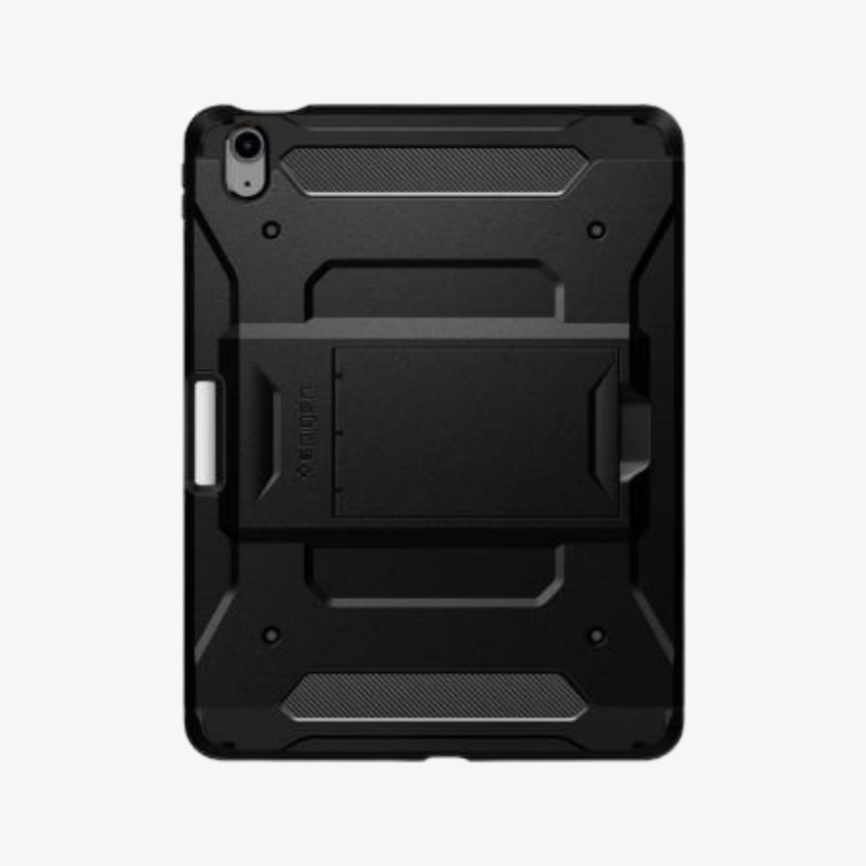 Spigen iPad Air 11'' M3 (2025) / M2 (2024) / Air 10.9'' (2022 / 2020) Kılıf Tough Armor Pro Black + Cam Ekran Koruyucu GLAS.tR Slim HD