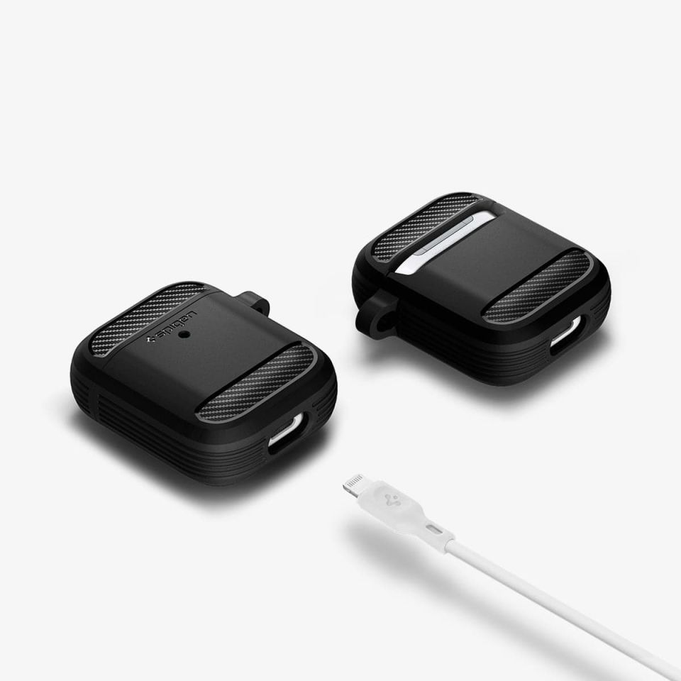 AirPods 2/1 Nesil Kulaklık Kılıfı, Spigen Rugged Armor
